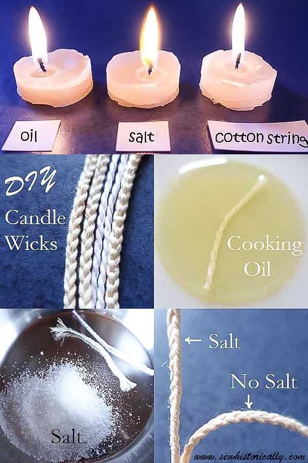 How To Make DIY Candle Wicks With Cotton String - 3 Ways - Sew